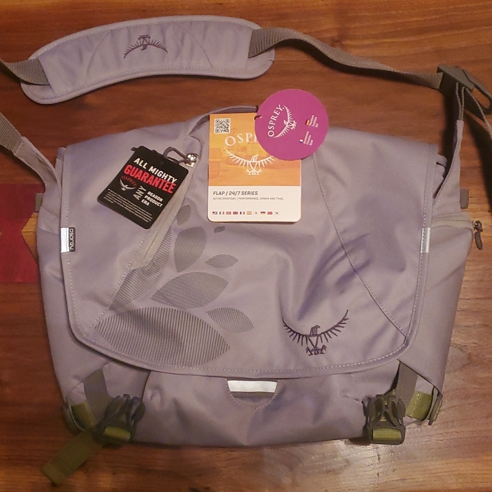 Osprey - Grey- Flap Jill Courier Bag BRAND NEW